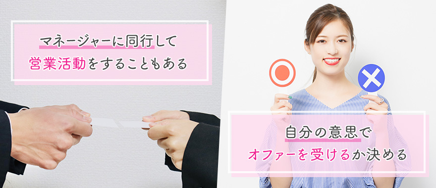 (3)営業・オファーを受ける