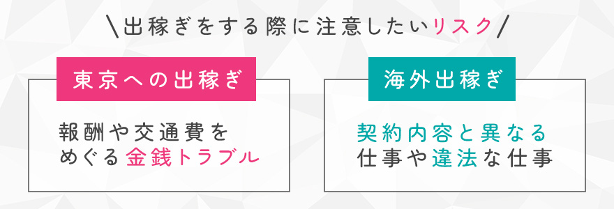 AV女優が出稼ぎをする際に注意したいリスク