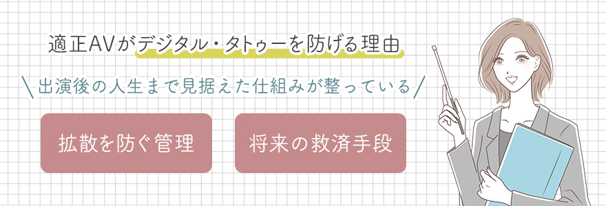 適正AVがデジタル・タトゥーを防げる理由